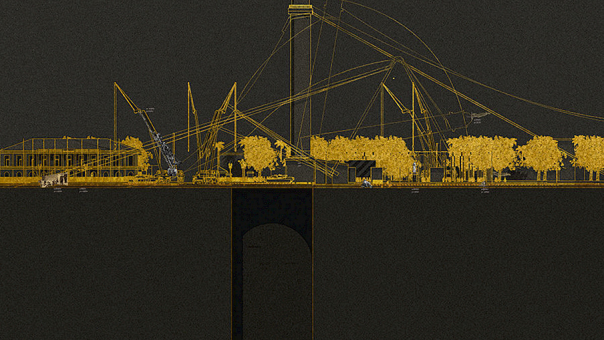 The Vendome Column is buried in Saint-Denis, La R&eacute;union (from The Twin Transcripts, 2018 by Roanne Moodley)